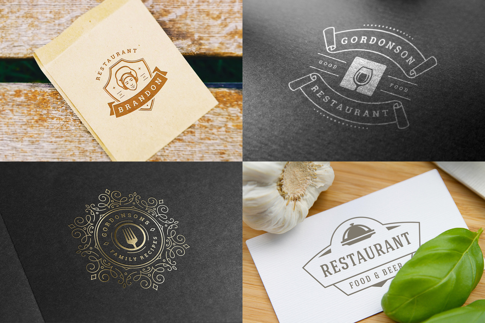 36 Restaurant Logos and Badges