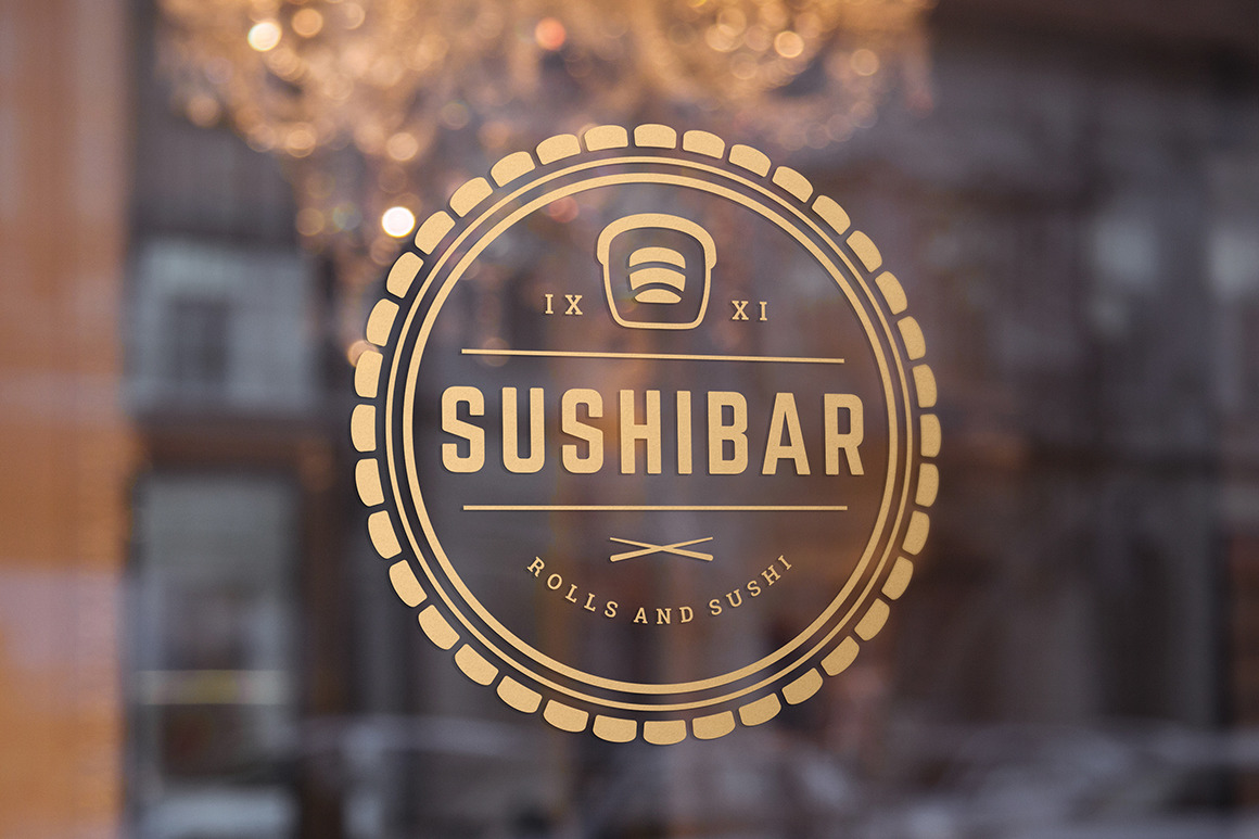 18 Sushi Bar Logos and Badges 18 Sushi Bar Logos and Badges