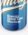 Metallic Drink Can Mockup