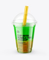 Fruit Bubble Tea Cup Mockup