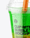 Fruit Bubble Tea Cup Mockup