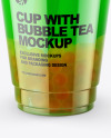 Fruit Bubble Tea Cup Mockup