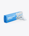 Chewing Bubble Gum Pads Matte Packaging Mockup - Half Side View