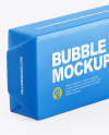 Chewing Bubble Gum Pads Matte Packaging Mockup - Half Side View