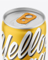 Matte Metallic Drink Can Mockup