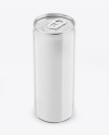 Metallic Drink Can With Glossy Finish Mockup