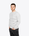 Man in a Sweatshirt Mockup