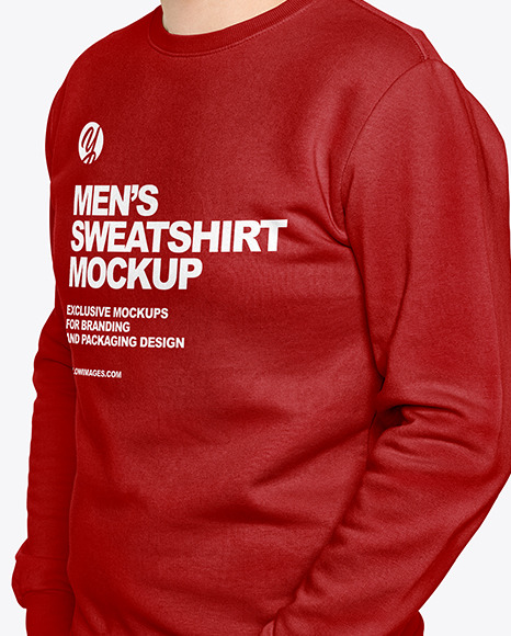 Man in a Sweatshirt Mockup