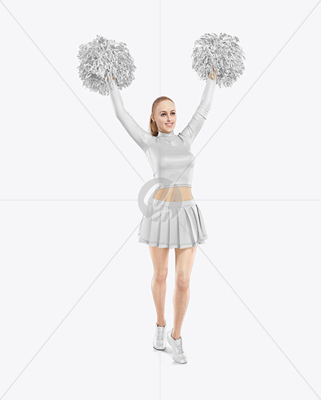 Cheerleader Girl Mockup