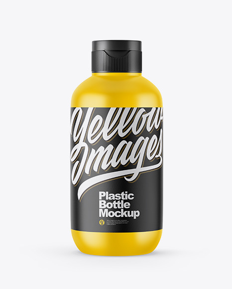 Matte Plastic Bottle Mockup