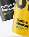 Matte Coffee Cups Mockup