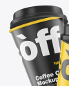 Matte Coffee Cups Mockup