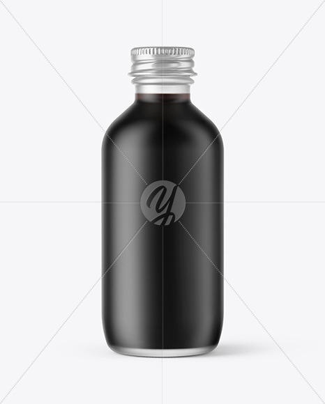 Frosted Glass Cosmetic Bottle Mockup