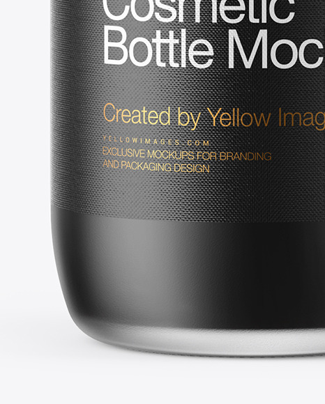 Frosted Glass Cosmetic Bottle Mockup