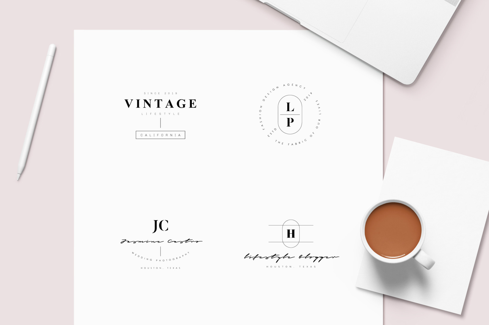 50 Trending Minimal Logo Bundle V01