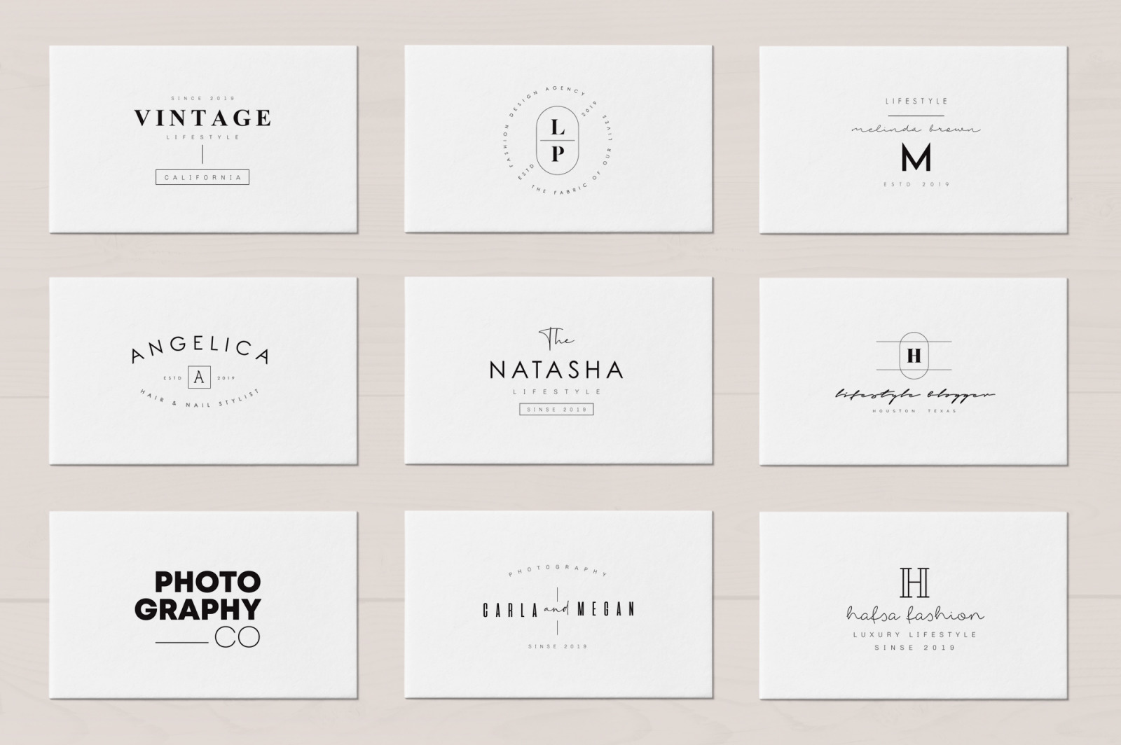 50 Trending Minimal Logo Bundle V01