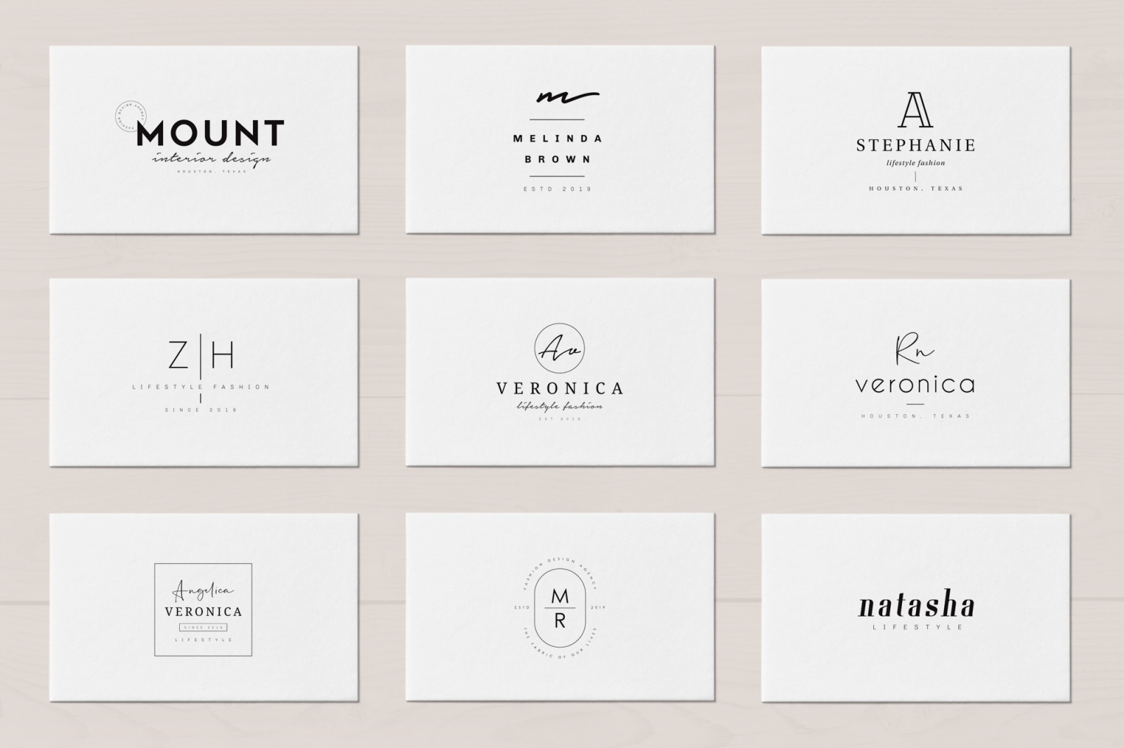 50 Trending Minimal Logo Bundle V01