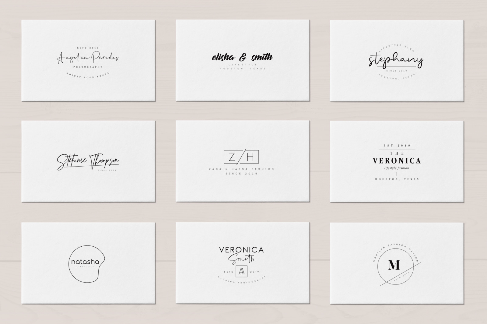 50 Trending Minimal Logo Bundle V01