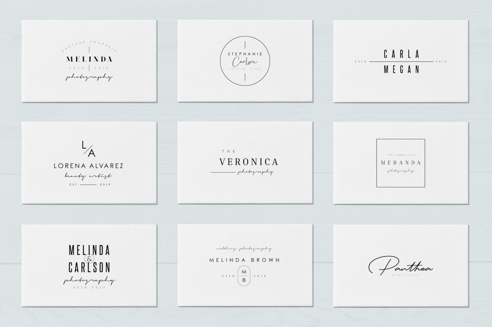 50 Trending Minimal Logo Bundle V02