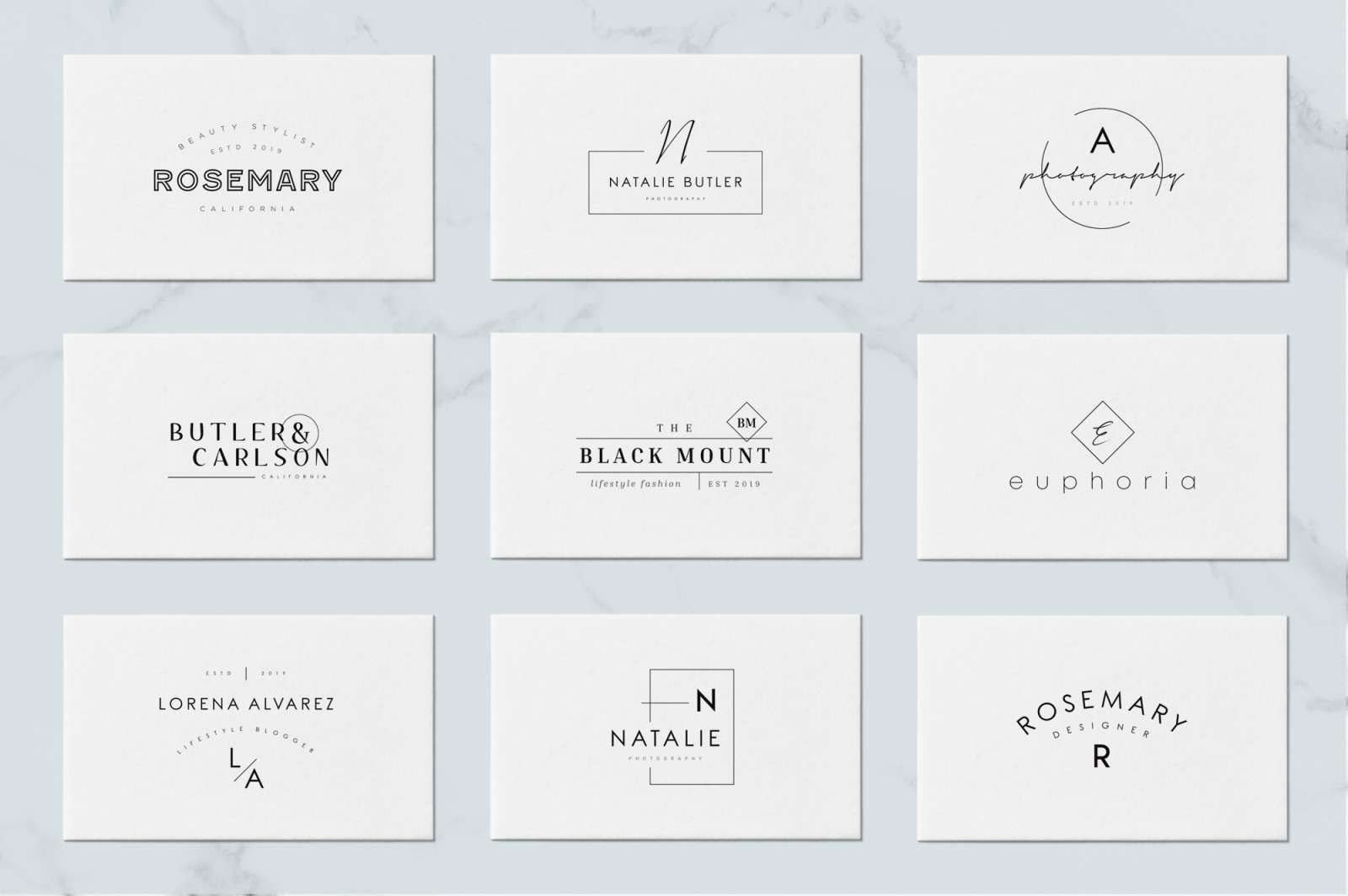 50 Trending Minimal Logo Bundle V02