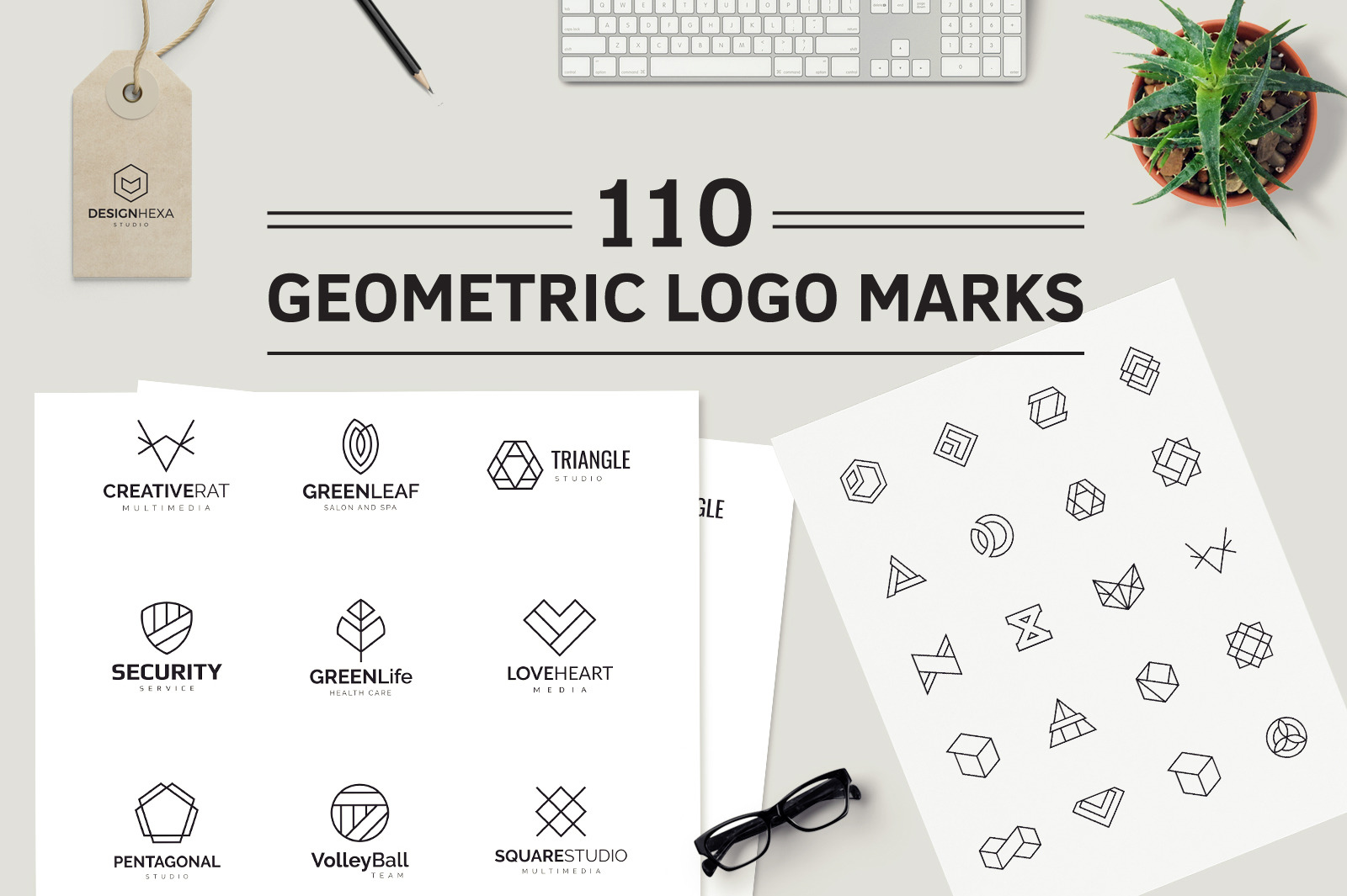 110 Geometric Logo Pack 110 Geometric Logo Pack