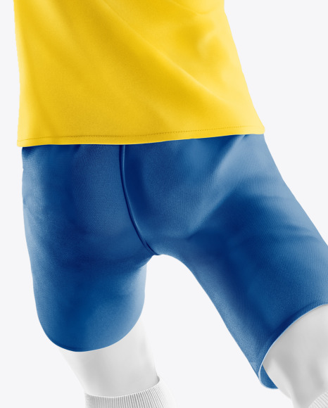 Soccer Team Kit Mockup with mannequin - Back View