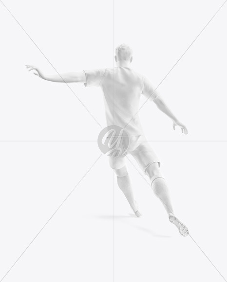 Soccer Team Kit Mockup with mannequin - Back View