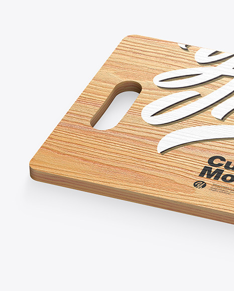 Wooden Cutting Board Mockup