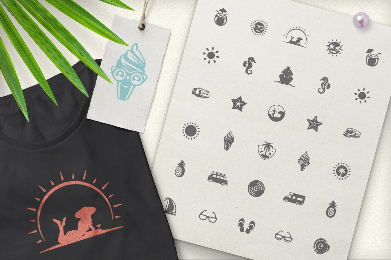 Summer Holidays Emblems & Badges Summer Holidays Emblems & Badges