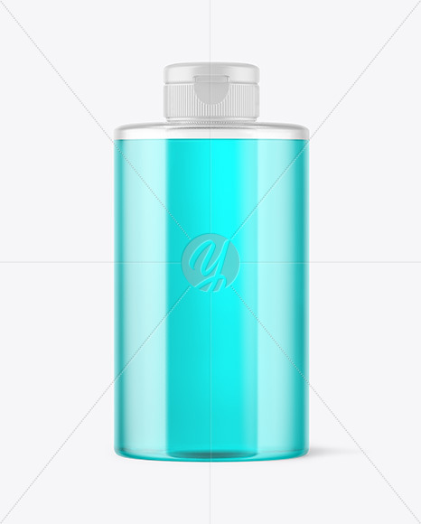 Clear Plastic Bottle Mockup