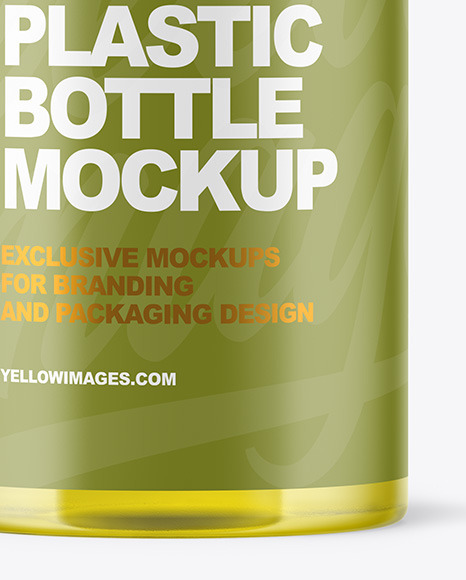 Clear Plastic Bottle Mockup