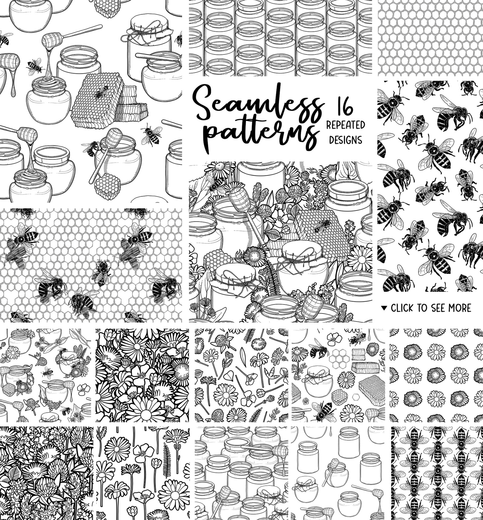 Graphic honey - vector collection Graphic honey - vector collection