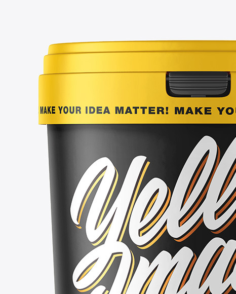 Matte Ice Cream Cup Mockup