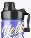 Color Sport Bottle with Water Mockup