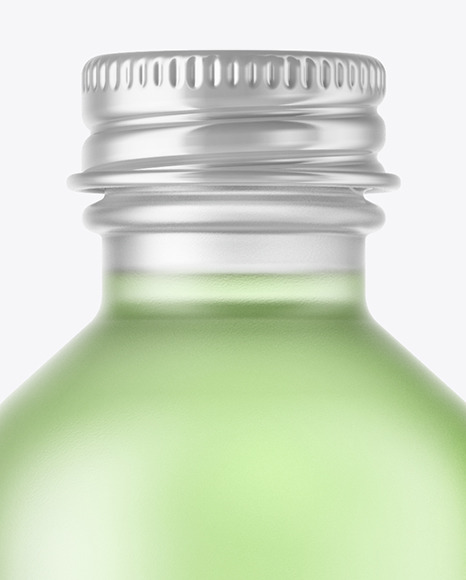 Frosted Glass Cosmetic Bottle Mockup