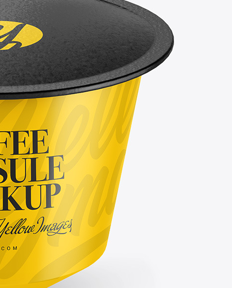 Matte Coffee Capsule Mockup