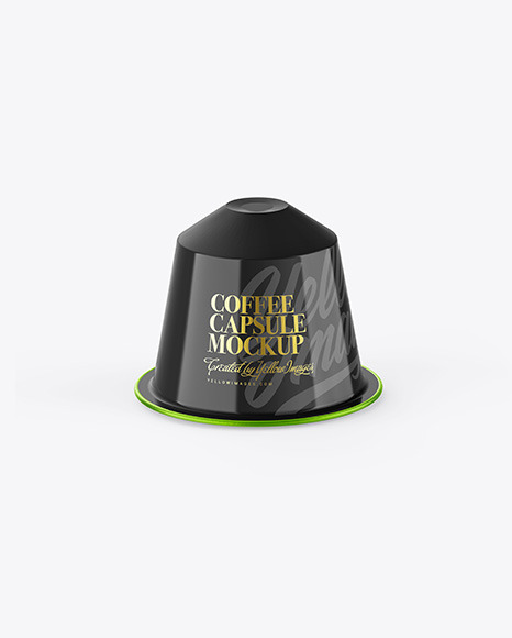 Glossy Coffee Capsule Mockup