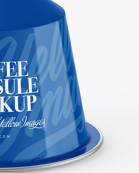 Glossy Coffee Capsule Mockup