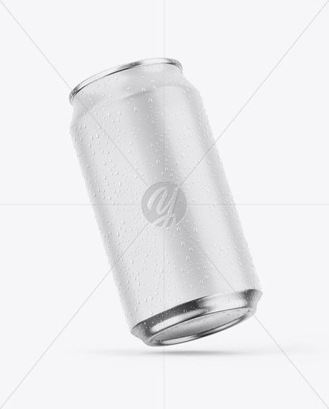 Metallic Can W/ Matte Finish Mockup