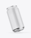 Metallic Can W/ Matte Finish Mockup