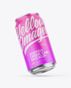 Metallic Can W/ Matte Finish Mockup