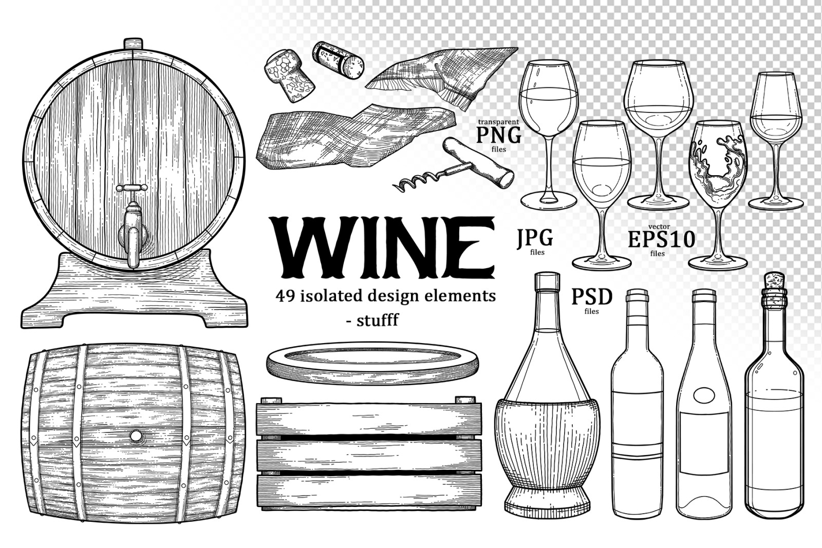 Graphic wine collection Graphic wine collection
