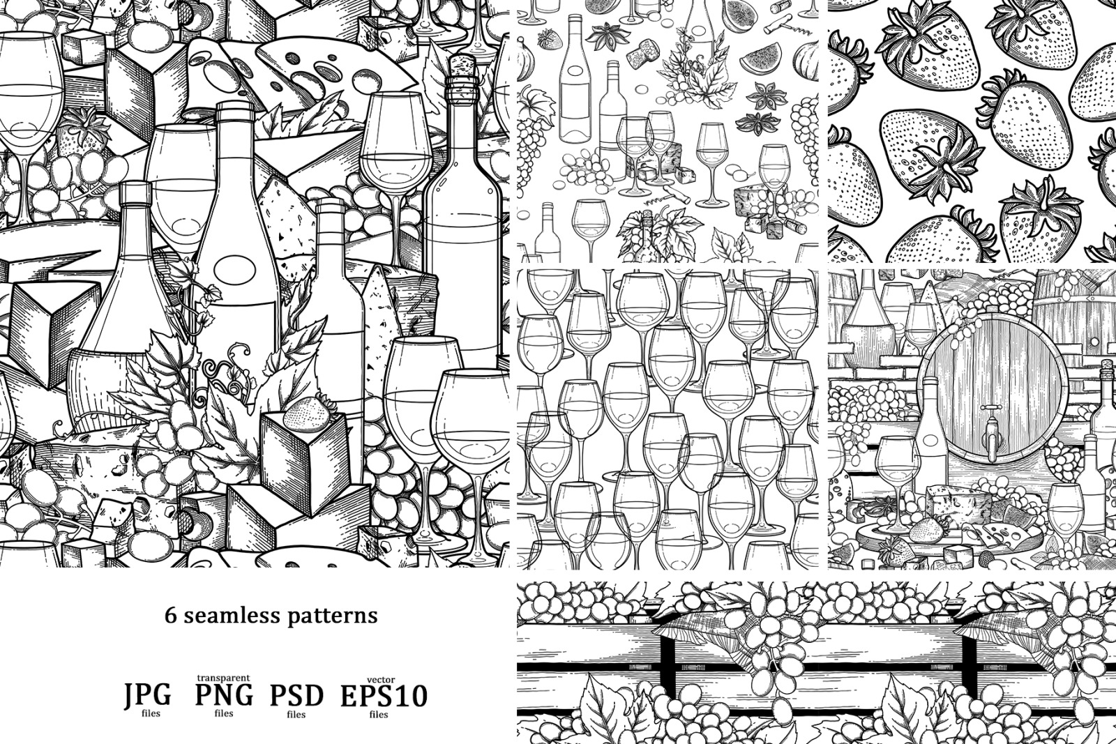 Graphic wine collection Graphic wine collection