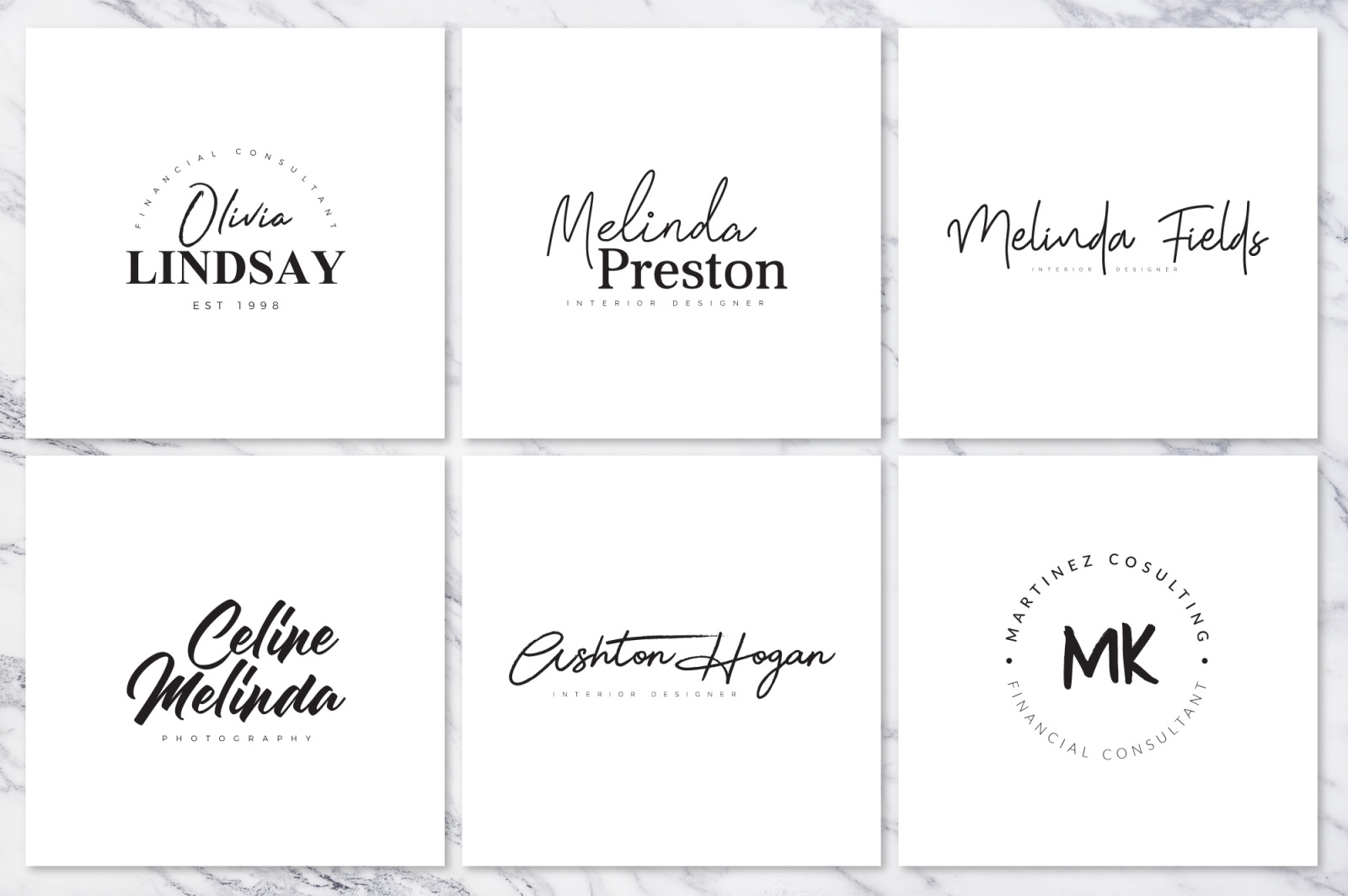 120 Elegant Premade Logo Pack