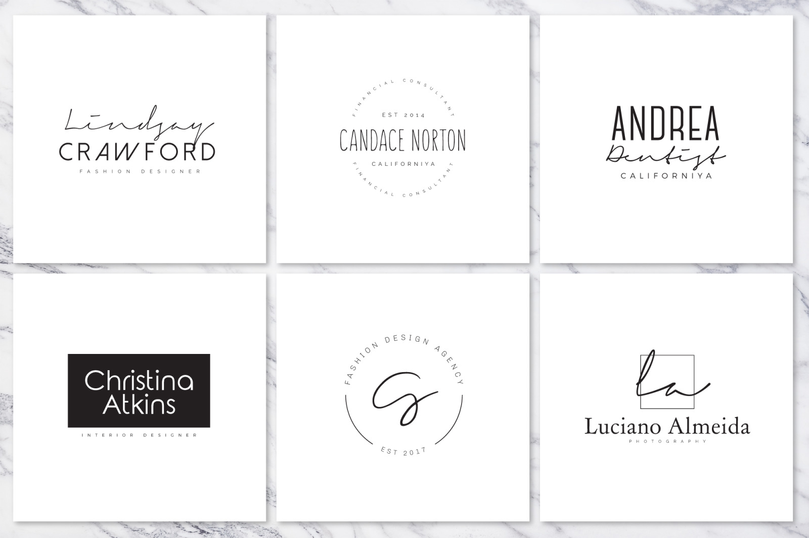 120 Elegant Premade Logo Pack