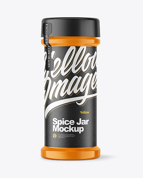 Glossy Spice Jar Mockup