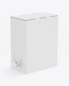 Matte Paper Box with Wine Mockup