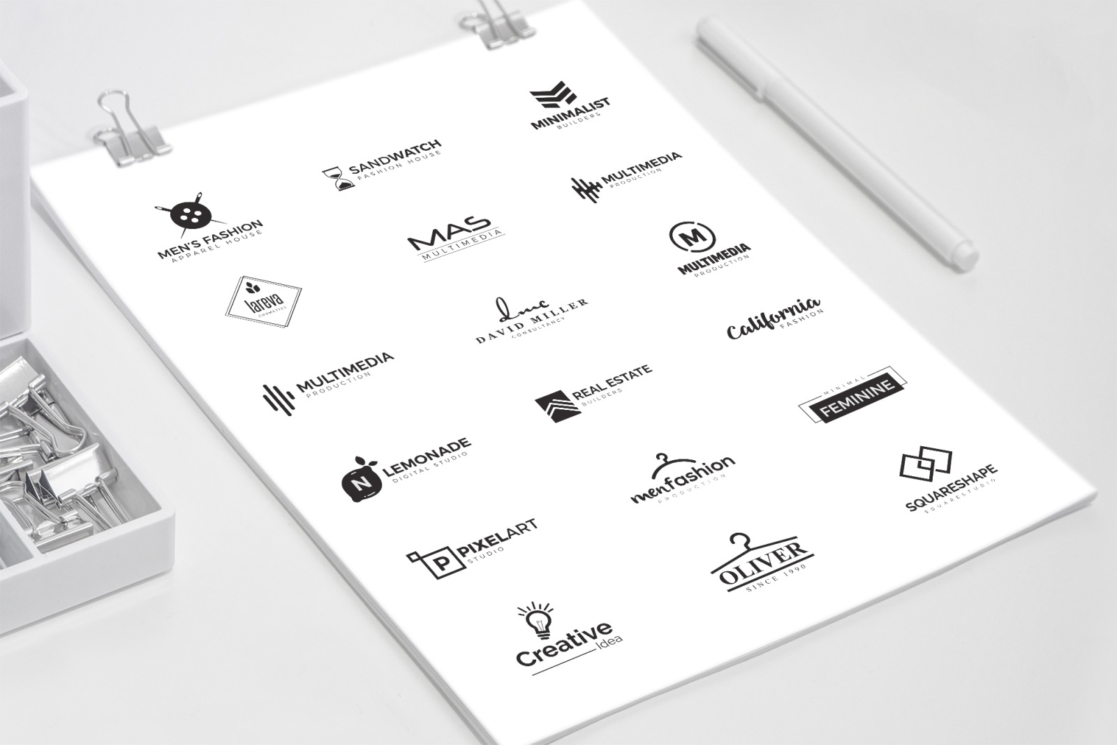 120 Minimal Branding Logo Pack 120 Minimal Branding Logo Pack