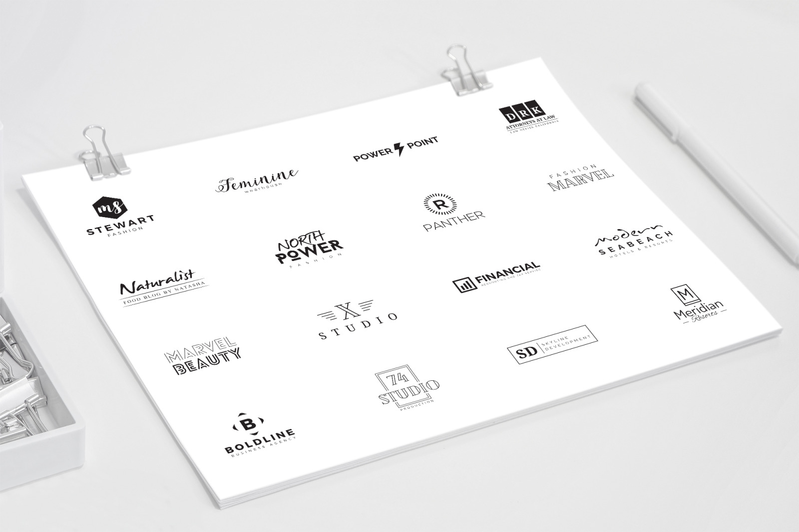 120 Minimal Branding Logo Pack