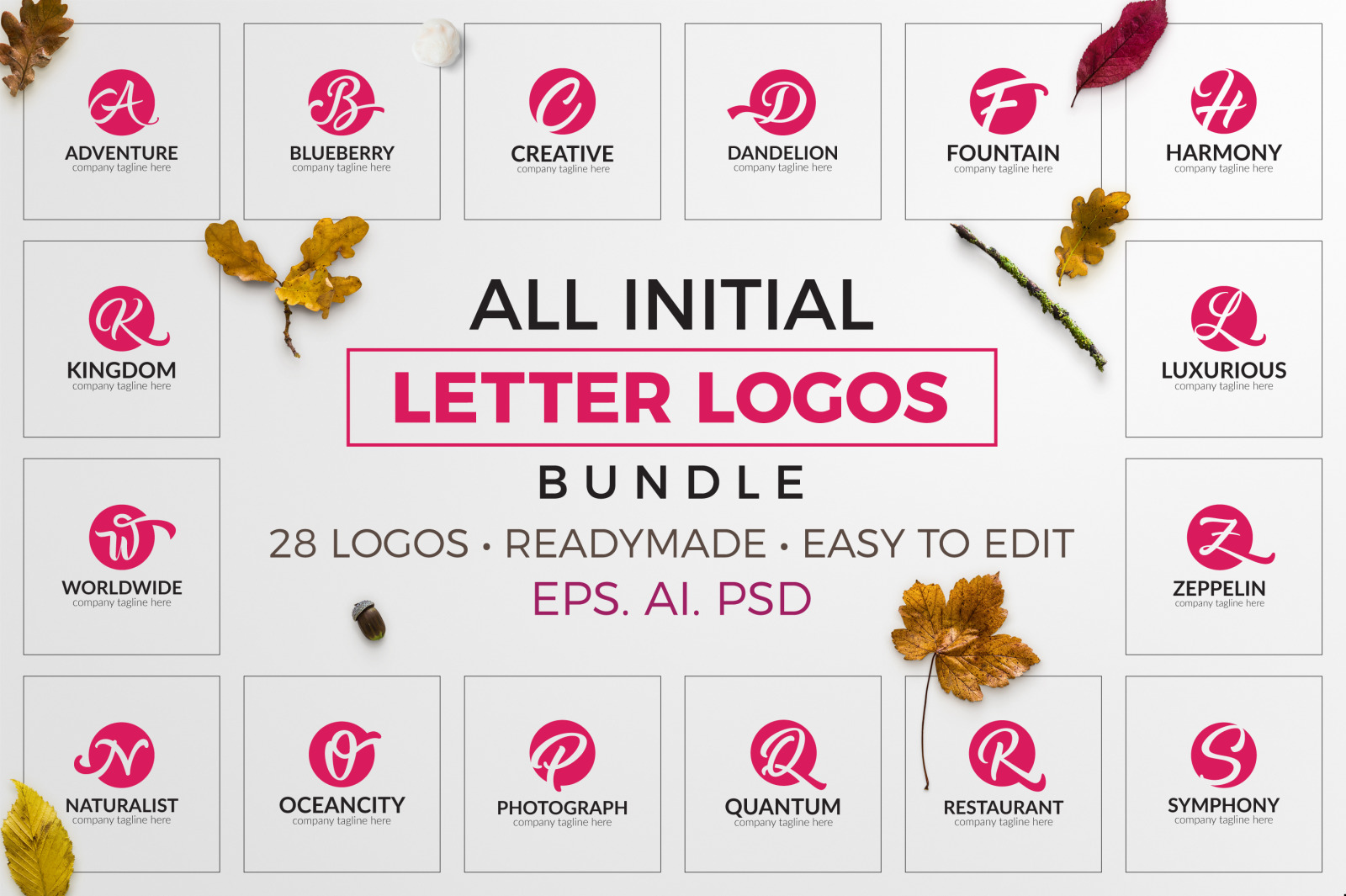 All Initial Letter Logos Bundle All Initial Letter Logos Bundle